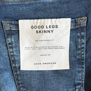 Good American Good Legs Skinny 14-18 Mid Rise Denim Skinny Jeans